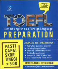 TOEFL (Test Of English As A Foreign Language) Preparation